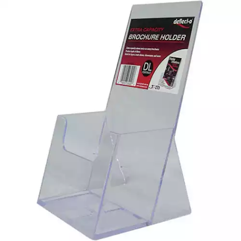 Picture of DEFLECTO BROCHURE HOLDER EXTRA CAPACITY FREE-STANDING DL CLEAR