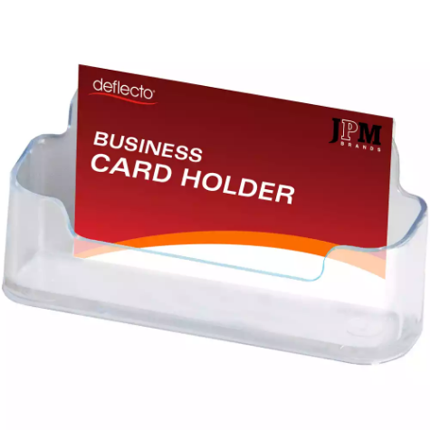 Picture of DEFLECTO BUSINESS CARD HOLDER LANDSCAPE CLEAR