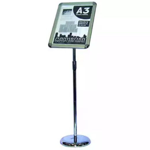 Picture of MANHATTAN SNAP FRAME FOYER STAND A3 SILVER