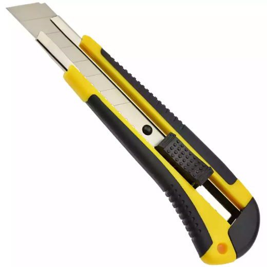 Picture of ITALPLAST I851 PREMIUM CUTTING KNIFE 18MM YELLOW/BLACK