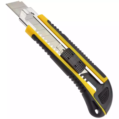 Picture of ITALPLAST I851 SELF LOADING CUTTING KNIFE 18MM YELLOW/BLACK