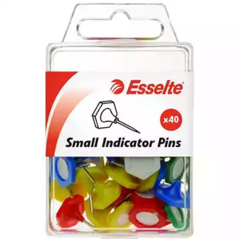 Picture of ESSELTE INDICATOR PINS SMALL ASSORTED PACK 40