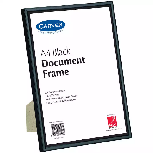 Picture of CARVEN DOCUMENT FRAME A4 BLACK