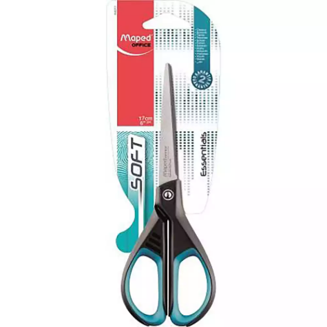 Picture of MAPED ESSENTIALS SOFT SCISSORS 170MM BLUE