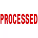 Picture of DESKMATE PRE-INKED MESSAGE STAMP PROCESSED RED