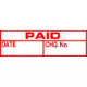 Picture of XSTAMPER CX-BN 1533 PRE-INKED MESSAGE STAMP PAID/DATE/CHEQUE NUMBER 42 X 13MM RED