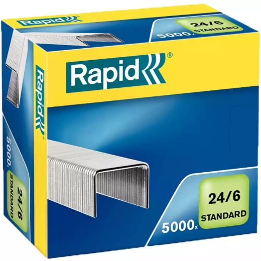 Picture of RAPID STANDARD STAPLES 26/6 BOX 5000