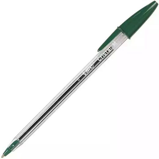 Picture of BIC CRISTAL BALLPOINT PENS MEDIUM GREEN BOX 12