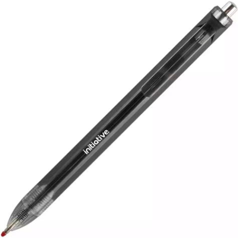 Picture of INITIATIVE GEL INK RETRACTABLE BALLPOINT PEN 0.7MM BLACK BOX 12