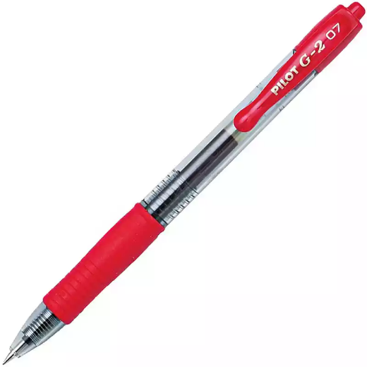 Picture of PILOT G2 RETRACTABLE GEL INK PEN 0.7MM RED