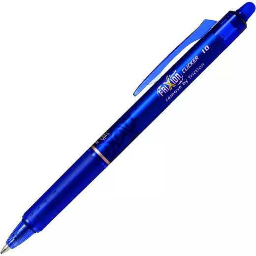 Picture of PILOT FRIXION CLICKER RETRACTABLE ERASABLE GEL INK PEN 1.0MM BLUE