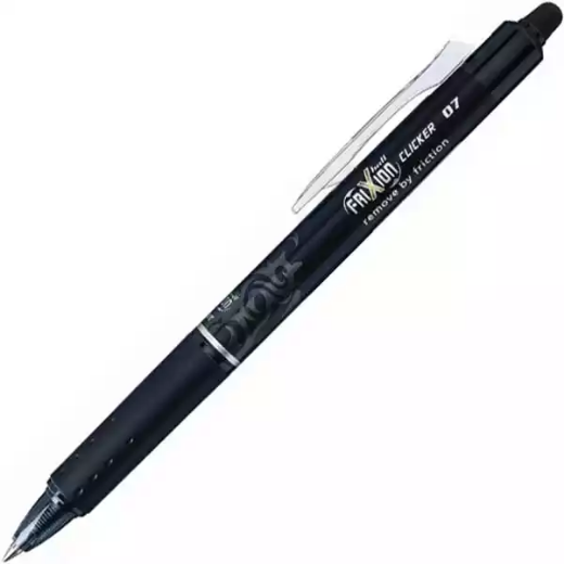 Picture of PILOT FRIXION CLICKER RETRACTABLE ERASABLE GEL INK PEN 0.7MM BLACK