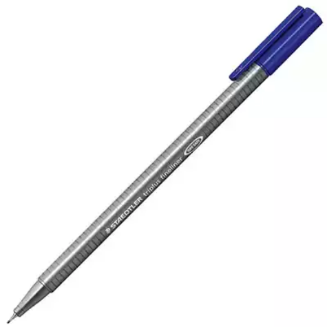 Picture of STAEDTLER TRIPLUS 334 FINELINER SUPERFINE PEN 0.3MM BLUE