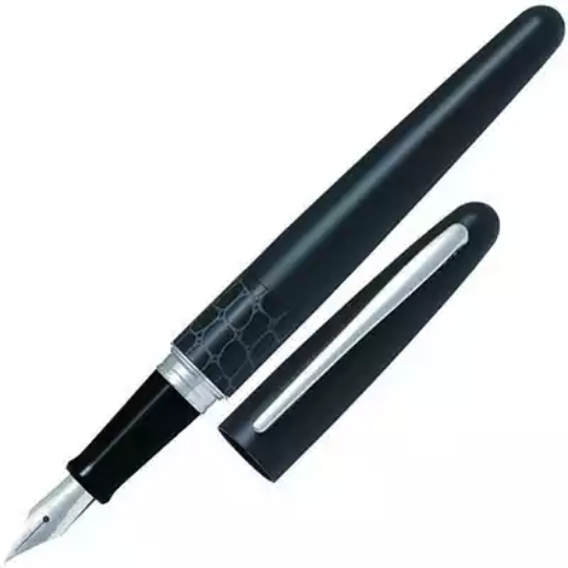 Picture of PILOT MR2 FOUNTAIN PEN BLACK CROCODILE MEDIUM NIB BLACK