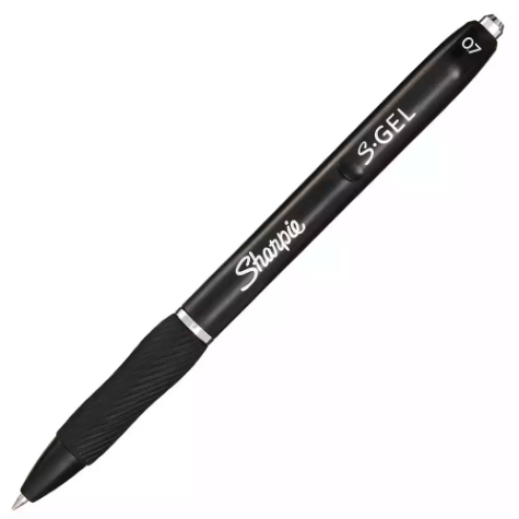 Picture of SHARPIE S-GEL RETRACTABLE GEL INK PEN 0.7MM BLACK