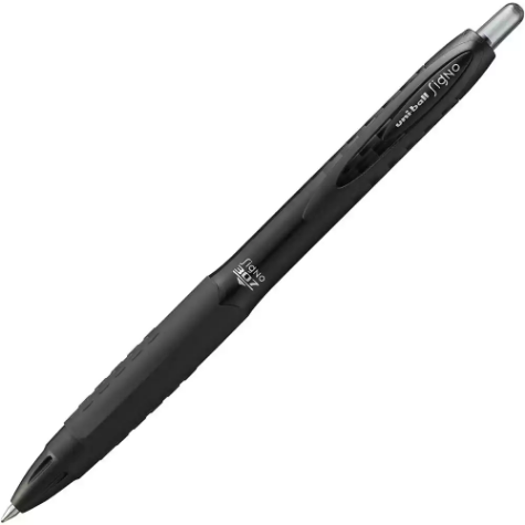 Picture of UNI-BALL UMN307 SIGNO RETRACTABLE GEL INK ROLLERBALL PEN 0.5MM BLACK