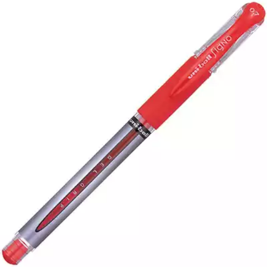 Picture of UNI-BALL UM151 SIGNO GEL GRIP COMFORT GEL INK PEN 0.7MM RED