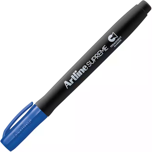 Picture of ARTLINE SUPREME ANTIMICROBIAL PERMANENT MARKER CHISEL 5MM BLUE