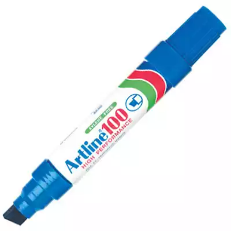 Picture of ARTLINE 100 PERMANENT MARKER CHISEL 12MM BLUE