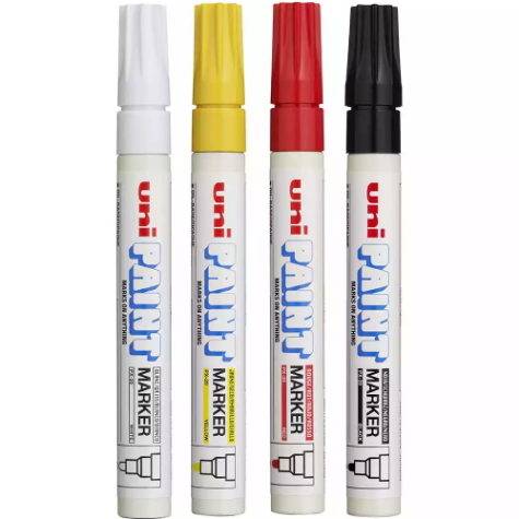 Picture of UNI-BALL PX-20 PAINT MARKER BULLET 2.8MM ASSORTED PACK 4