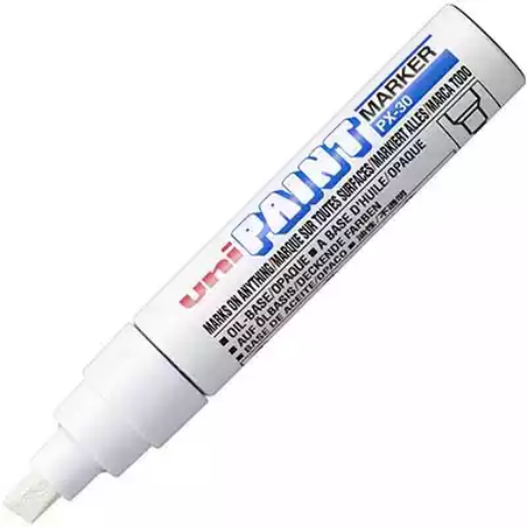 Picture of UNI-BALL PX-30 PAINT MARKER CHISEL 8.0MM WHITE