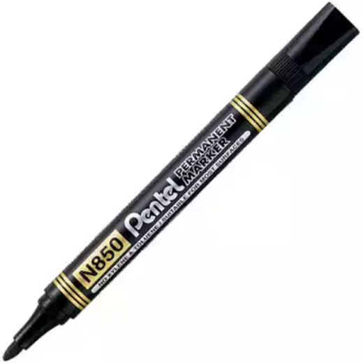 Picture of PENTEL N850 PERMANENT MARKER BULLET 1.0MM BLACK