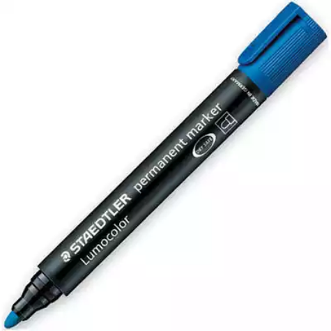 Picture of STAEDTLER 352 LUMOCOLOR PERMANENT MARKER BULLET 2.0MM BLUE