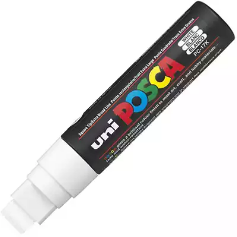 Picture of POSCA PC-17K PAINT MARKER CHISEL EXTRA BROAD 15MM WHITE