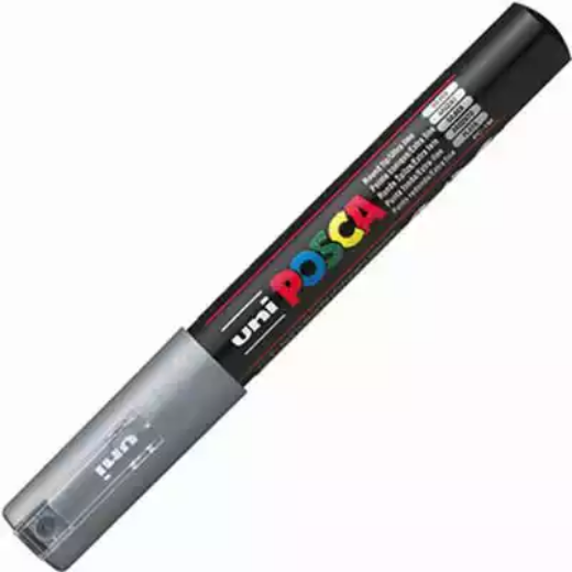 Picture of POSCA PC-1M PAINT MARKER BULLET EXTRA FINE 1.0MM SILVER