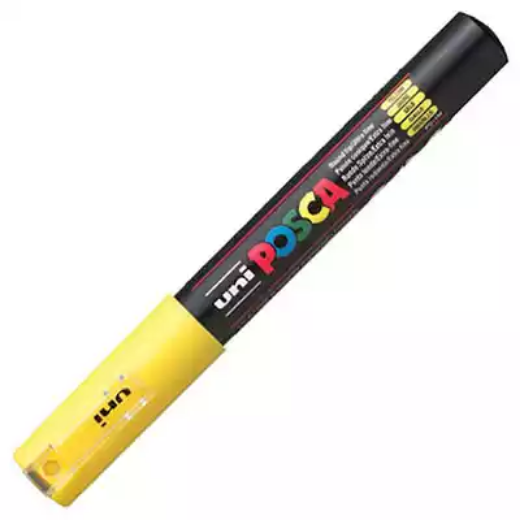 Picture of POSCA PC-1M PAINT MARKER BULLET EXTRA FINE 1.0MM YELLOW