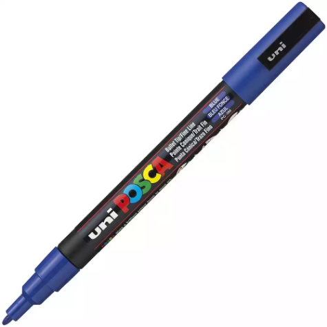 Picture of POSCA PC-3M PAINT MARKER BULLET FINE 1.3MM BLUE