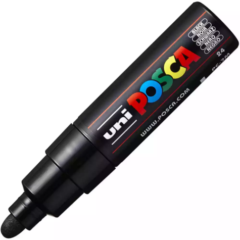 Picture of POSCA PC-7M PAINT MARKER BULLET BOLD 4.5MM BLACK