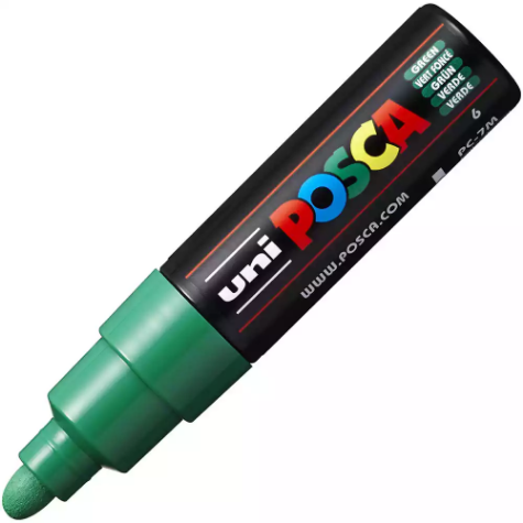 Picture of POSCA PC-7M PAINT MARKER BULLET BOLD 5.5MM GREEN