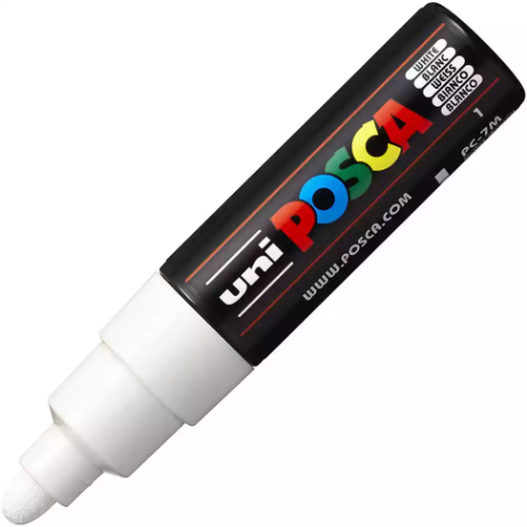 Picture of POSCA PC-7M PAINT MARKER BULLET BOLD 5.5MM WHITE