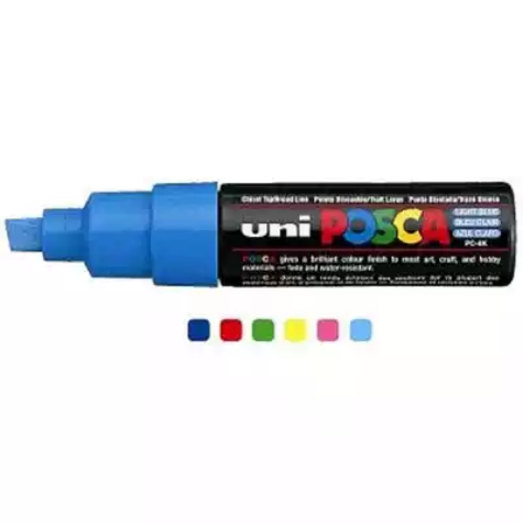 Picture of POSCA PC-8K PAINT MARKER CHISEL BROAD 8MM ASSORTED BOX 6