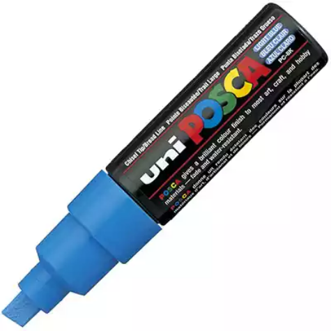 Picture of POSCA PC-8K PAINT MARKER CHISEL BROAD 8MM LIGHT BLUE