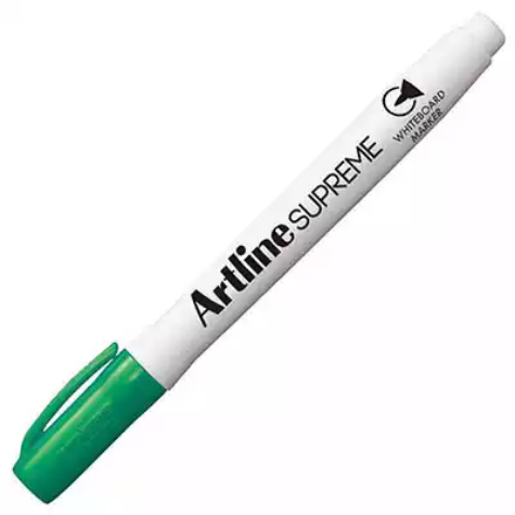 Picture of ARTLINE SUPREME ANTIMICROBIAL WHITEBOARD MARKER BULLET 1.5MM GREEN