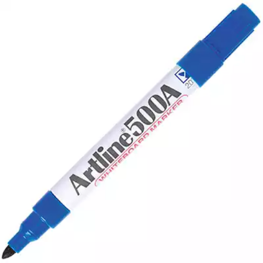 Picture of ARTLINE 500A WHITEBOARD MARKER BULLET 2MM BLUE