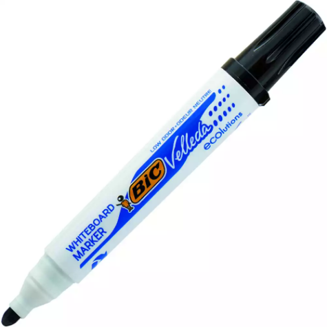 Picture of BIC VELLEDA ECOLUTIONS WHITEBOARD MARKER BULLET BLACK