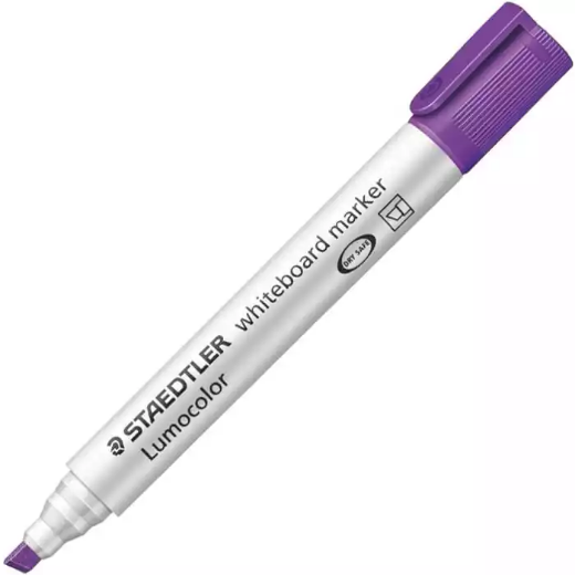 Picture of STAEDTLER 341 LUMOCOLOR COMPACT WHITEBOARD MARKER BULLET VIOLET BOX 10