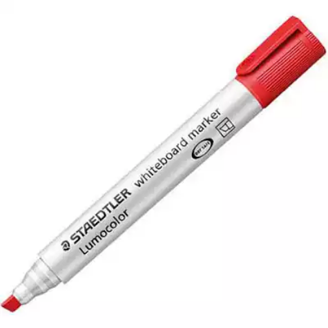 Picture of STAEDTLER 351 LUMOCOLOR WHITEBOARD MARKER CHISEL RED