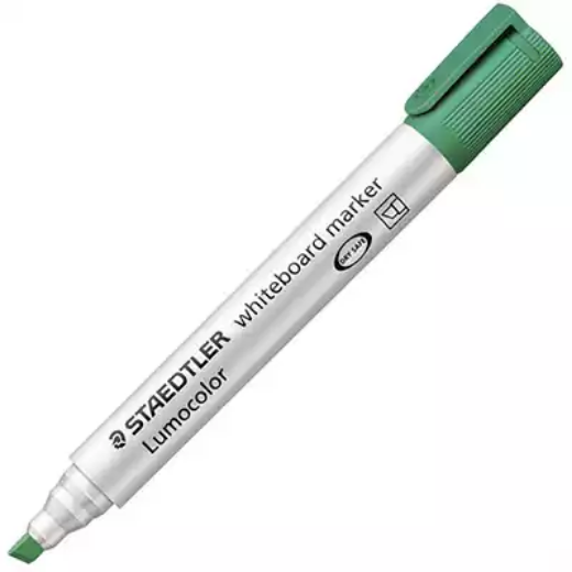 Picture of STAEDTLER 351 LUMOCOLOR WHITEBOARD MARKER CHISEL GREEN