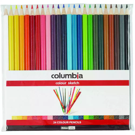 Picture of COLUMBIA COLOURSKETCH FULL LENGTH PENCIL ASSORTED WALLET 24