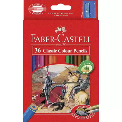 Picture of FABER-CASTELL CLASSIC COLOUR PENCILS ASSORTED PACK 36