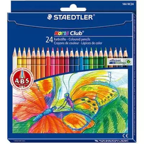 Picture of STAEDTLER 144 NORIS CLUB AQUARELL WATERCOLOUR PENCILS ASSORTED BOX 24