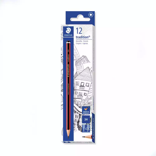 Picture of STAEDTLER 110 TRADITION GRAPHITE PENCILS 3H BOX 12