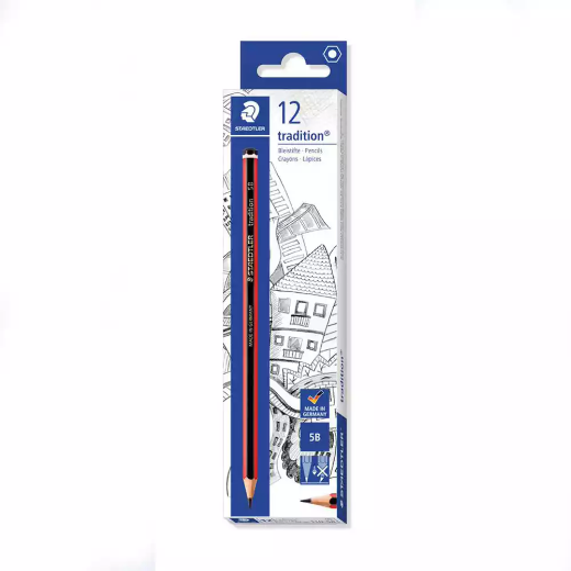 Picture of STAEDTLER 110 TRADITION GRAPHITE PENCILS 5B BOX 12