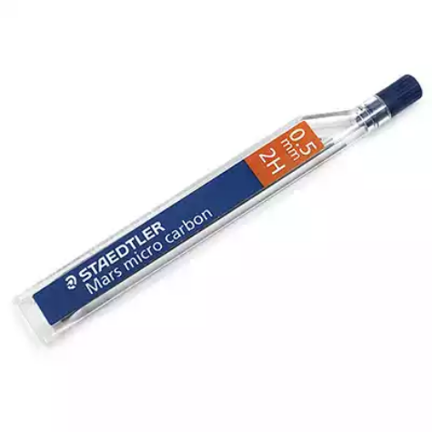 Picture of STAEDTLER 250 MARS MICRO CARBON MECHANICAL PENCIL LEAD REFILL 2H 0.5MM TUBE 12
