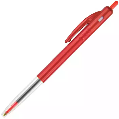 Picture of BIC CLIC RETRACTABLE BALLPOINT PEN 1.0MM RED BOX 10