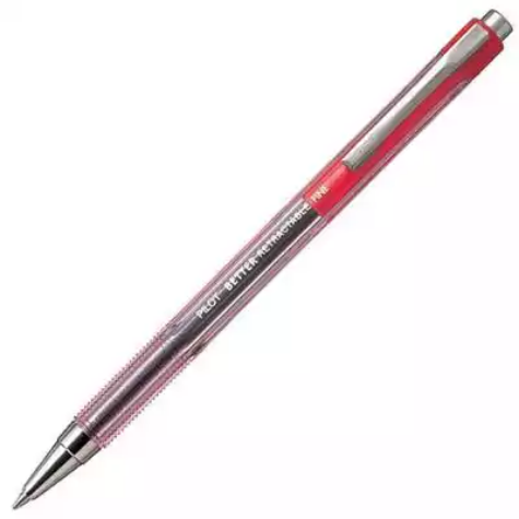 Picture of PILOT BP-145 RETRACTABLE BALLPOINT PEN FINE 0.7MM RED